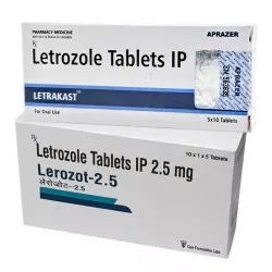 Летрозол (Letrakast :: Lerozot) таб. 2,5мг 50шт
